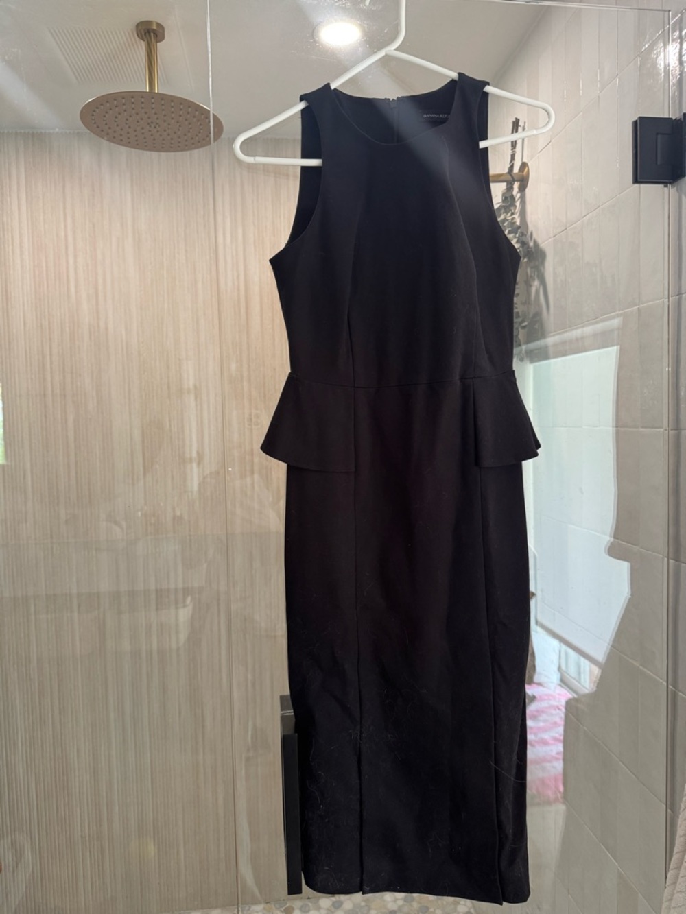 Classic Black Peplum Dress